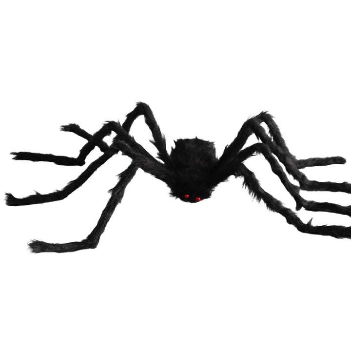 Halloween Big Plush Spider Horror Halloween Decoration Party Prop Outdoor Giant Spider Decor 30-200cm Chamber Prank Black Spider
