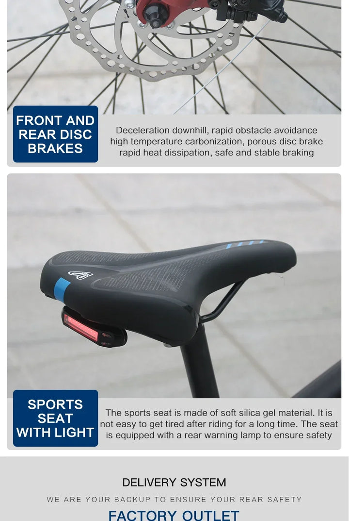 AKEZ style Electric Bicycle 350W Brushless motor 36V13AH Lithium Battery E Bike 26 Inch tire City commuting Adult Electric Bike