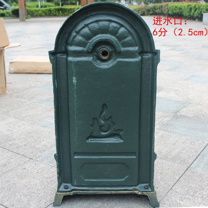 Cast iron art outdoor wash basin courtyard sink against the wall balcony outdoor integrated retro balconygarden pool
