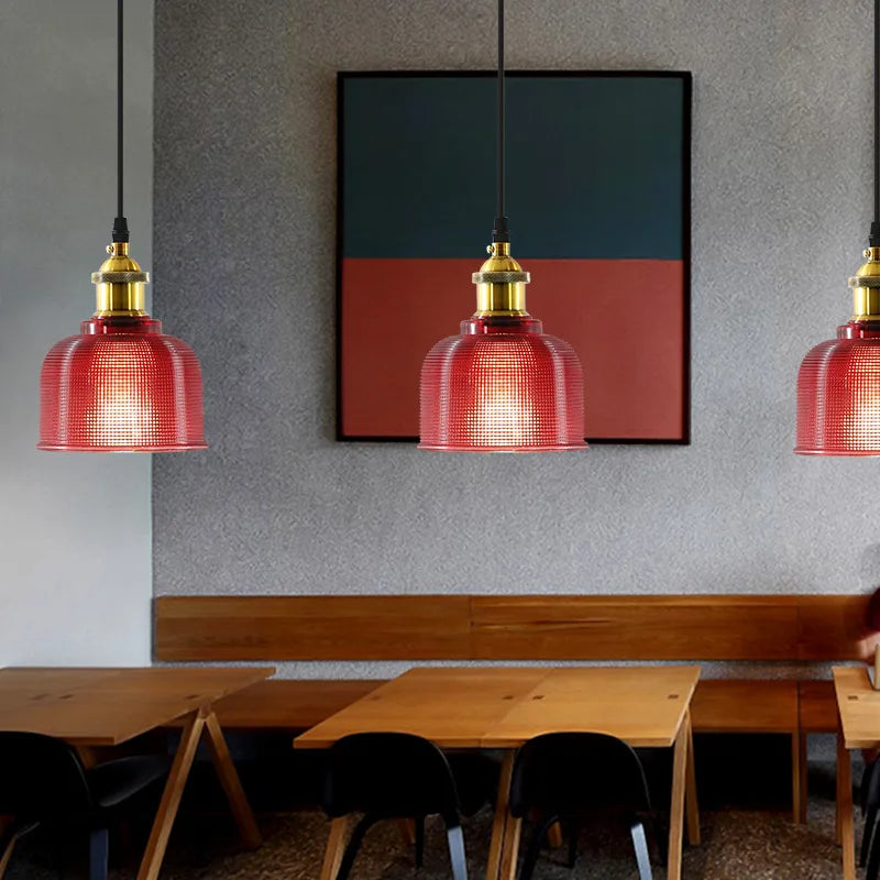 Stained glass Pendant Lights E27 holder Vintage Classic hanging lamp for Dining Room Bedroom Bedside Bar Cafe Luminaire Decor