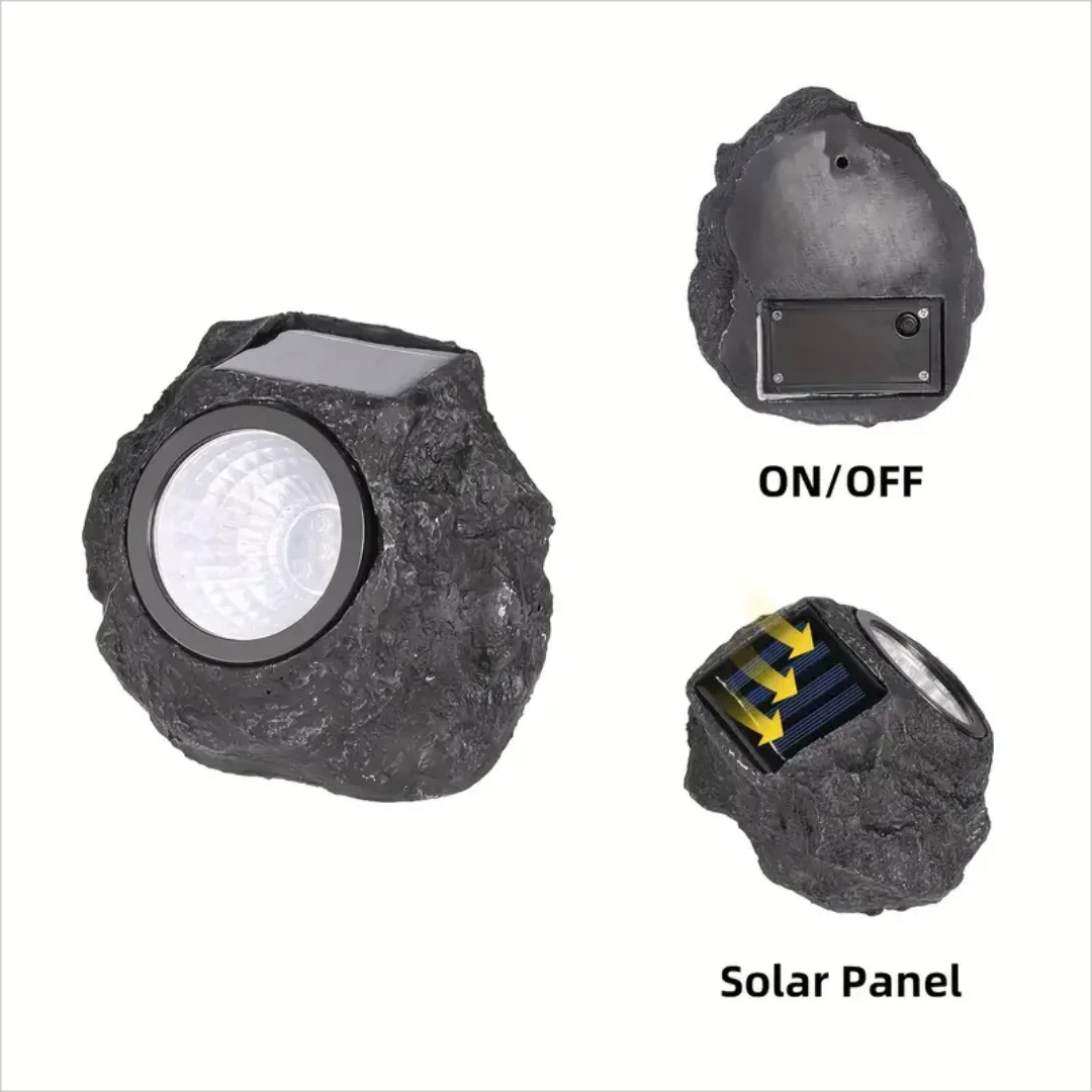 Courtyard Landscape Spotlight Outdoor Lighting Courtyard Imitation Stone Landscape Lamp Waterproof Resin Rock Stone Solar Lam