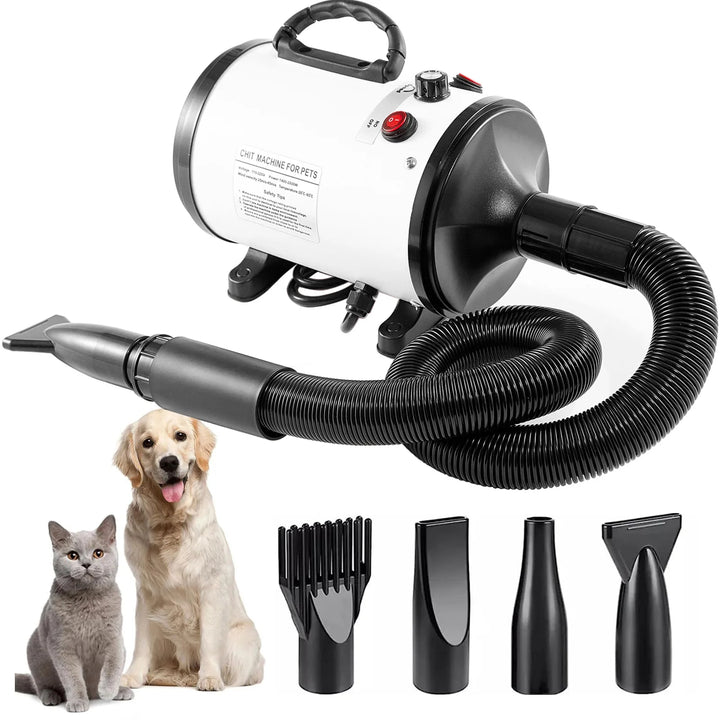 2800W Pet Grooming Dryer Adjustable Speed Temperature Control Dog Blow Dryer Quick drying high power Pet Cat Dog Bath Hair Dryer