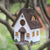 Outdoor Birdhouse Resin Garden Decoration Hanging Cabin Suitable for Small Birds Birdhouse