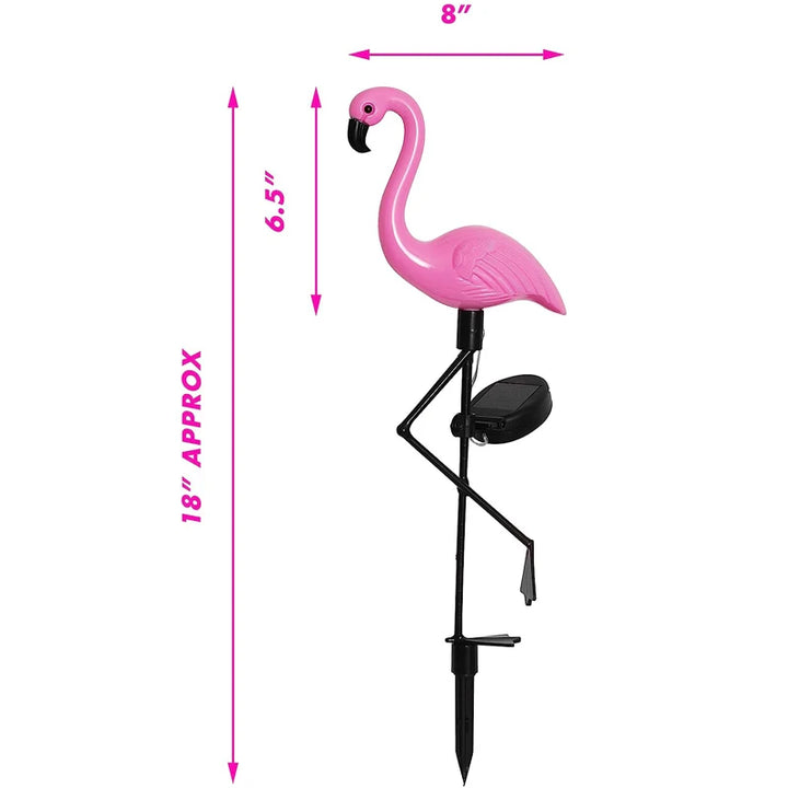 1/3Pcs Solar LED Light Flamingo Lawn Light Garden Light Outdoor Waterproof Pink Flamingo Lights Landscape Lighting Garden Decor
