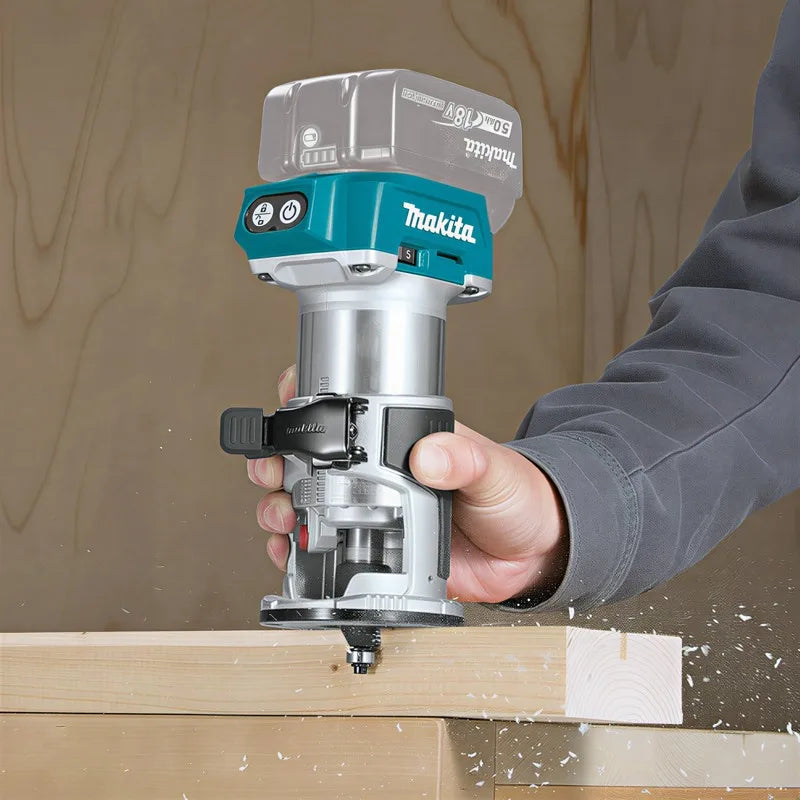 Makita DRT52 Cordless Woodworking Trimmer 18V Slotting Multi-function Electric Wood Milling Woodworking Trimmer 18V Battery