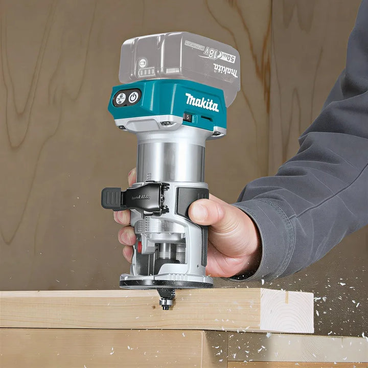Makita DRT52 Cordless Woodworking Trimmer 18V Slotting Multi-function Electric Wood Milling Woodworking Trimmer 18V Battery