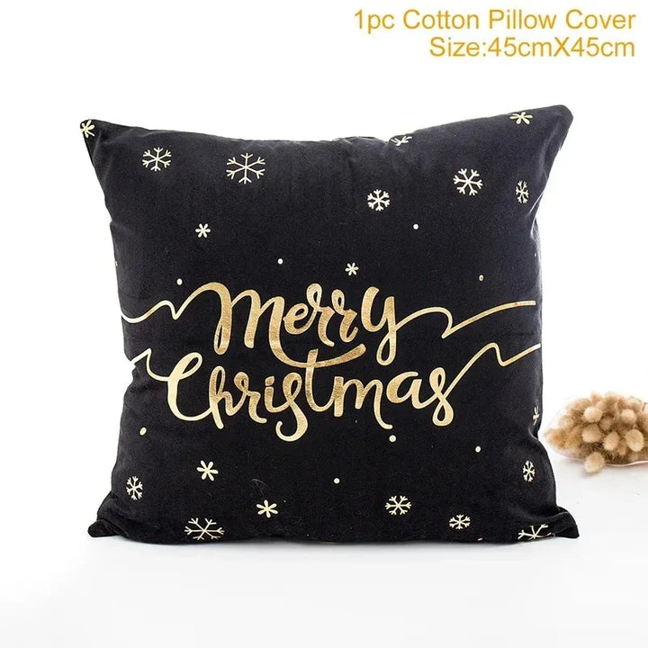 Christmas Themed Pillowcases Car Accessories Office Santa Claus Guest Sofa Home Pillowcases