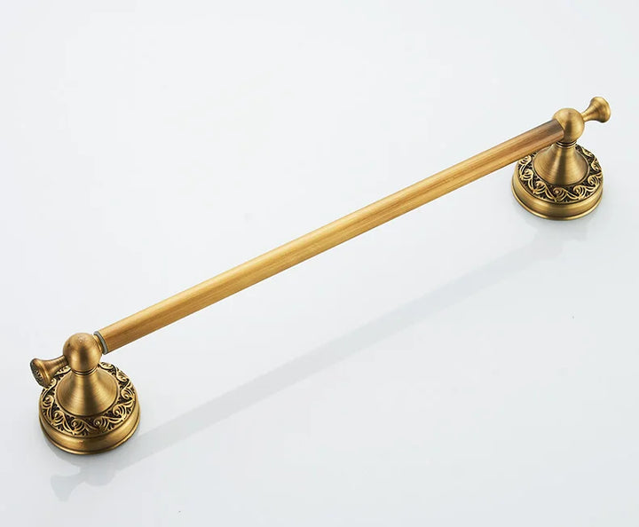 ELLEN Antique Bronze Bathroom Hardware Set Adjust Towel Rack Towel Holder Toilet Paper Holder Robe Hook EL2001A