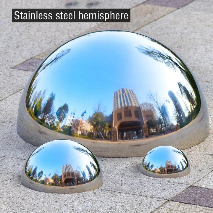 201#1.0mm 19mm-300mm Stainless Steel Mirror Decorative Hemisphere Home Hotel Shopping Mall Park Square Bar Decorative Half Ball
