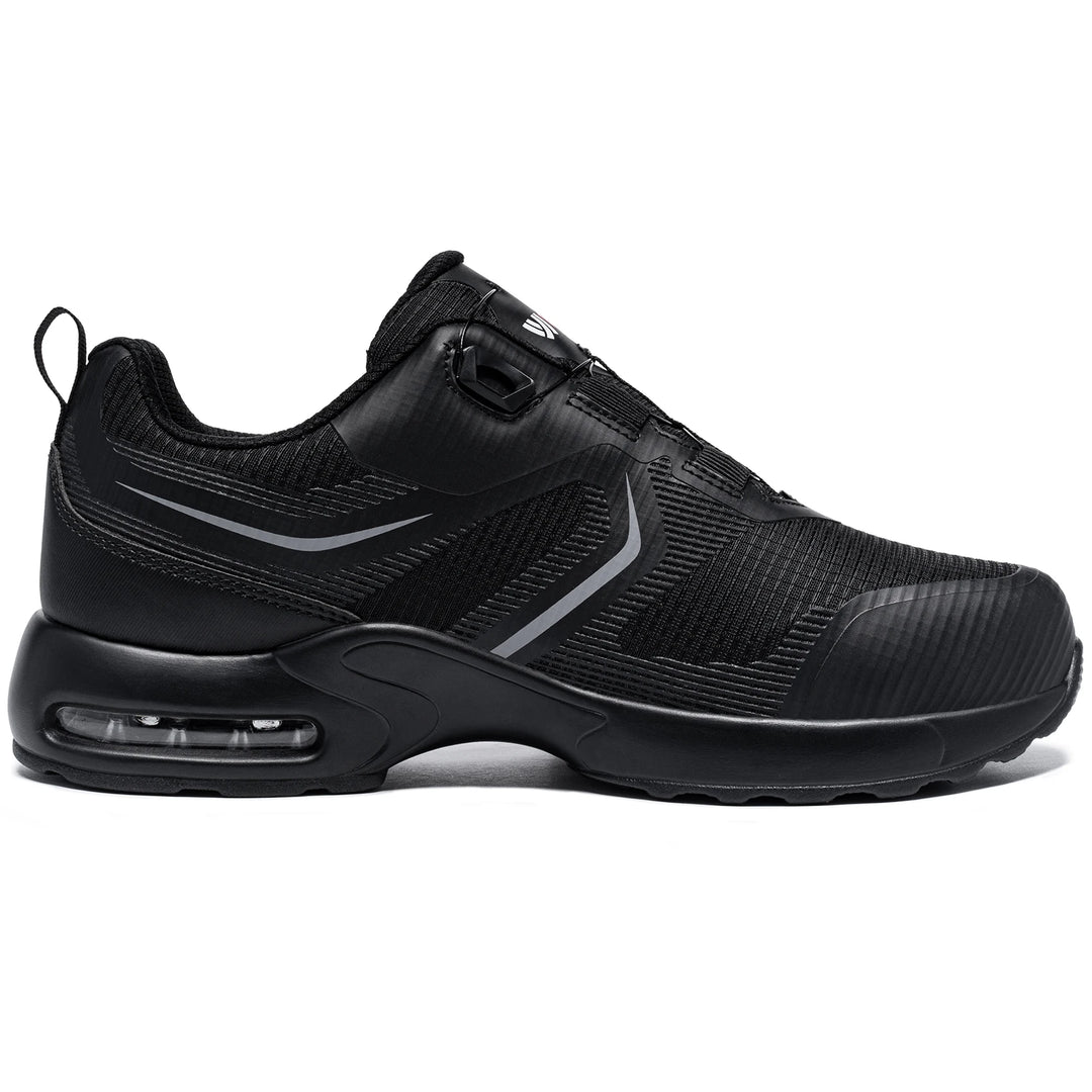 LARNMERN Men's Rotating button Steel Toe Shoes Air Cushioned Safety Shoes Comfortable Breathable To Wear Work Sports Shoes