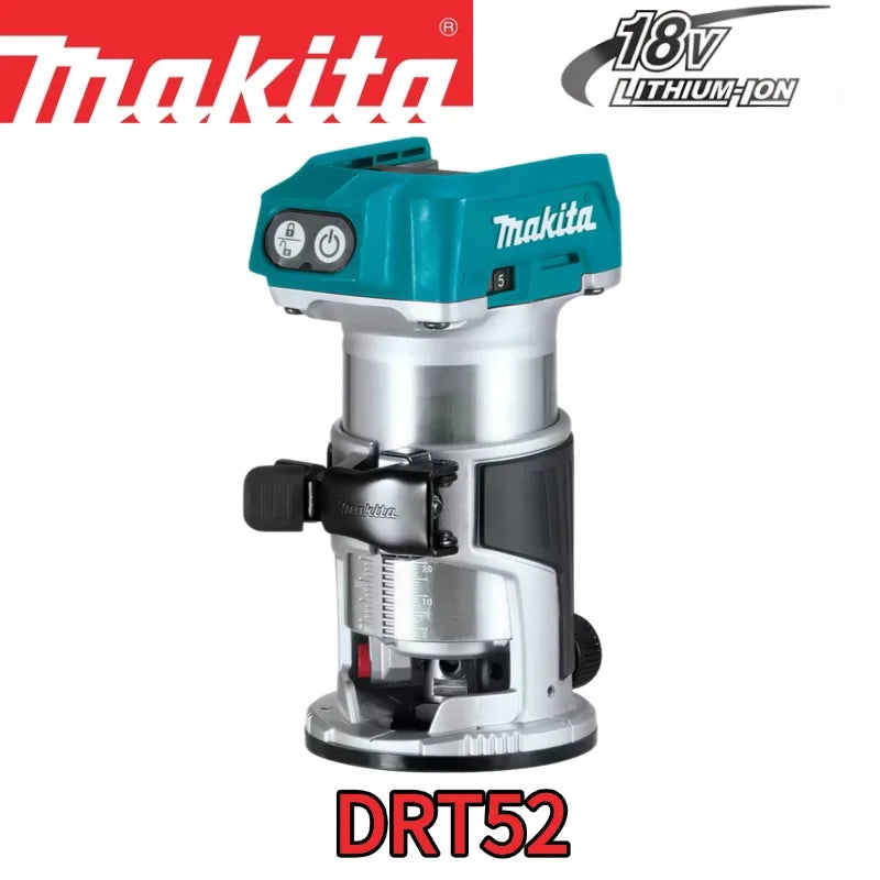 Makita DRT52 Cordless Woodworking Trimmer 18V Slotting Multi-function Electric Wood Milling Woodworking Trimmer 18V Battery