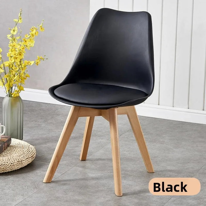 Comfortable Backless Dining Chair Office Chair Cafe Balcony Leisure Simple Home Use Tulip Chair Car Pulling Restaurant Chair