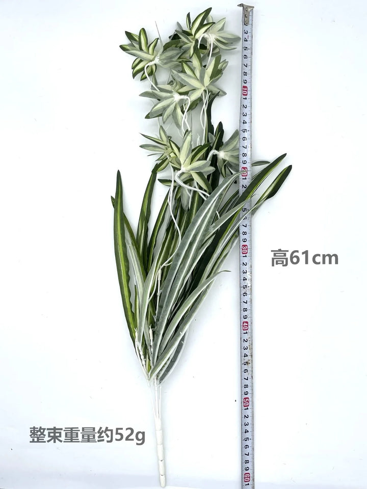 Simulation 5-pronged Phnom Penh Spider Plant Wedding Scene Layout Plant Wall Accessories Bunch Fake Flowers Home Decoration
