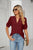 Womens Summer Tops V Neck Ruffle Sleeve Blouses Short Sleeve Casual Tops T-Shirts For Women