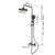 KEMAIDI Gun Grey Shower Set Intelligent Brass Bathroom Faucets Hot Cold Waterfall Tap Rainfall Bathtub Shower System