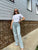 MiuKoMiYa Straight Leg Jeans For Women High Waist Gray Long Wide Denim Pants Vintage Blue Boyfriend Jeans