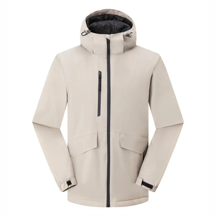 Winter Jacket Custom Logo Thick Velvet Warm Coat Men Women Windproof Hooded Outdoor Casual Mountaineering Overcoat ELIKE