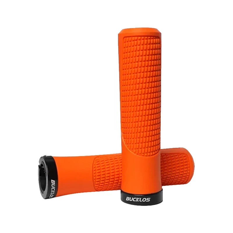 BUCKLOS Bicycle Handlebar Grip Ergonomic Lock on Bike Handle Cover Shock-absorbing Cycling Handles Bar Soft Mtb Grips