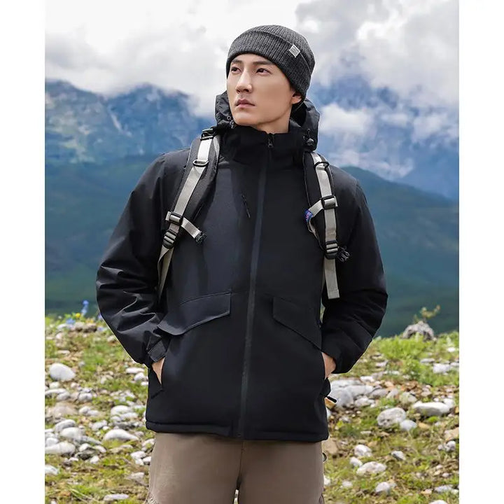 customized logo Spring Autumn Brand Men's Windproof Zipper Jacket Casual High Quality Hooded Baseball Jacket Outdoor C2366