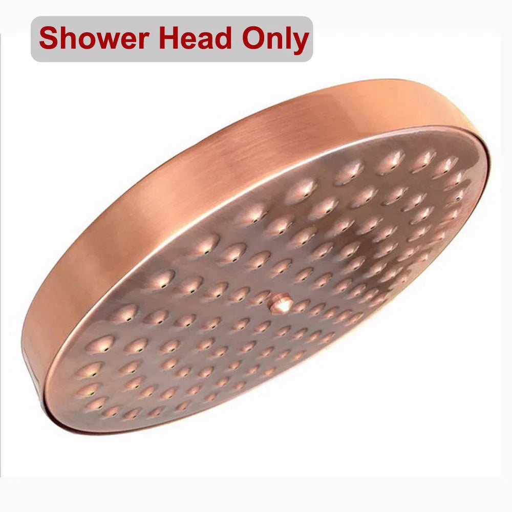 Bathroom Accessory /Antique Red Copper Bathroom 8" inch Round Rainfall Rain Shower Heads & Wall Mounted Shower Arm  Lzh374