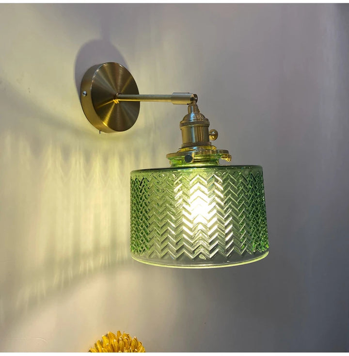 Suspension Green Stripe Glass Chandelier E27 Restaurant Pendant Light For Dining Room Kitchen Cafe Bedside Hanging Lamp Fixtures