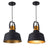 LED Pendant Lights Vintage Loft E27 And 12W Aluminum Dining Lamp Wood Hanging Lightings