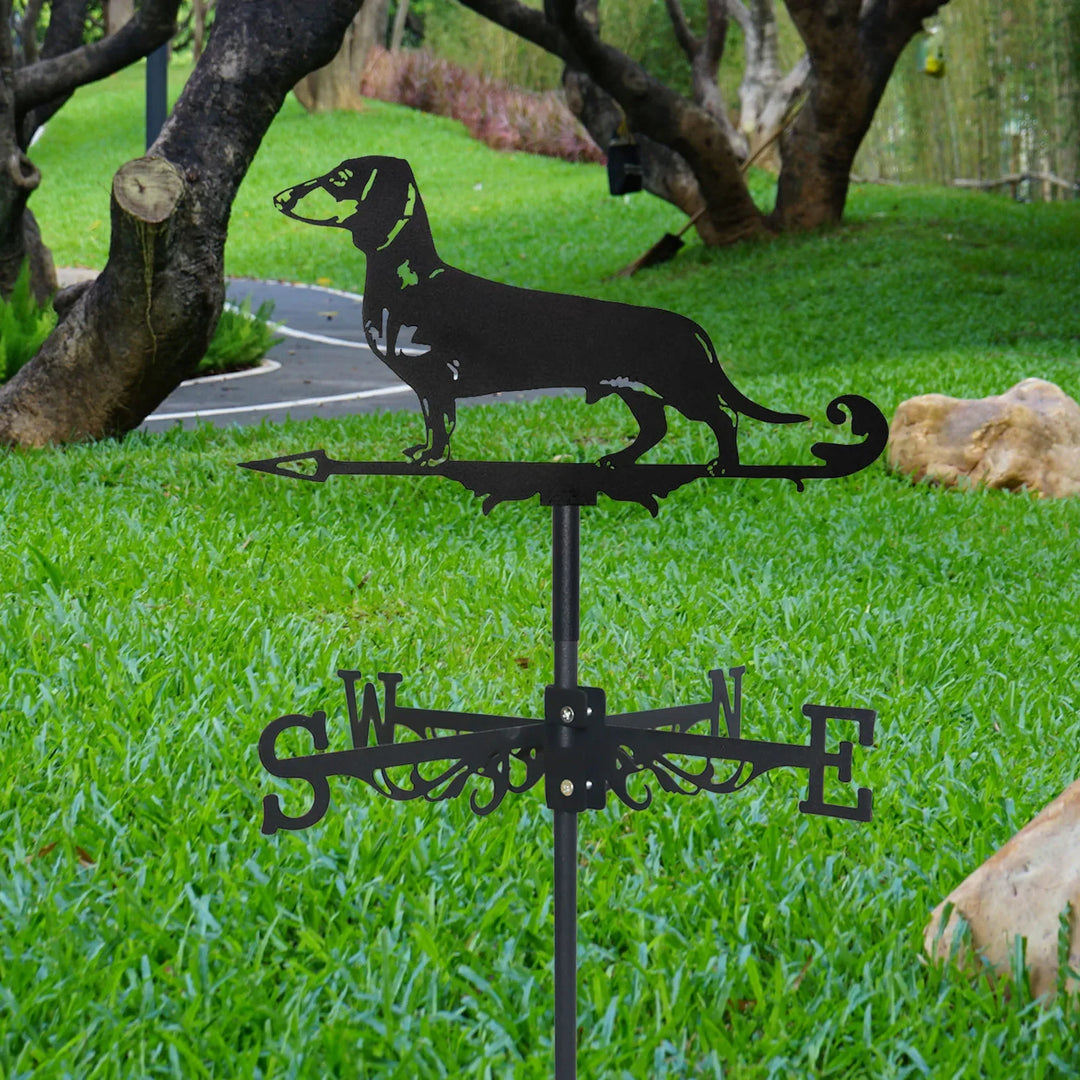 Weathervane, Metal Outdoor Garden Ironwork, Roof Courtyard Garden Decoration, Creative Furniture Chicken, Witch, Housewares New