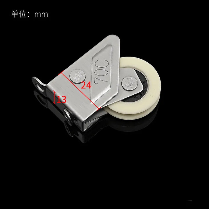 2Pc Aluminum Alloy Window Pulley Sliding Door Roller Window Track Roller Shower Door Wheels Cabinet Pulleys Furniture Hardware