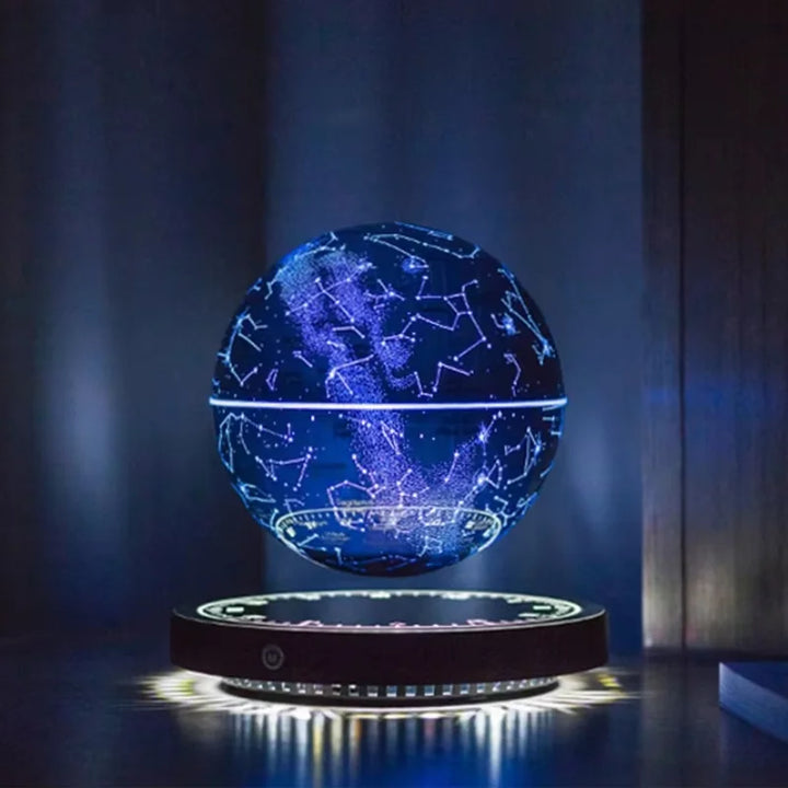 Levitating Lamp Magnetic Levitation Globe LED Earth Floating Lamp Rotating Globe Zodiac Bedside Light