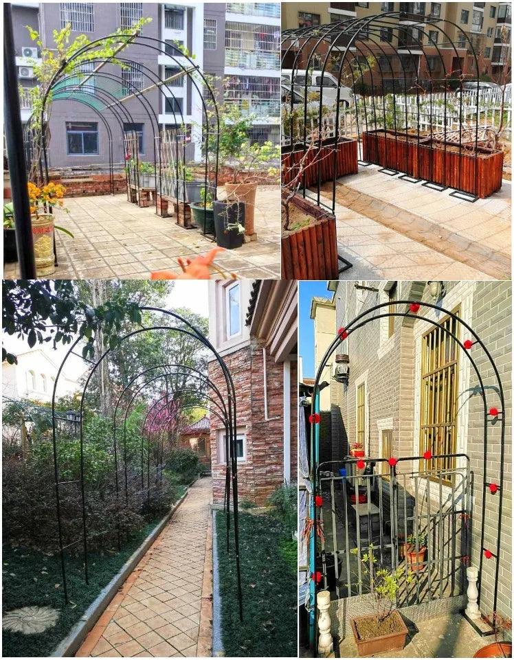 New Outdoor Wedding Arch Door Wrought Iron Home Garden Arches