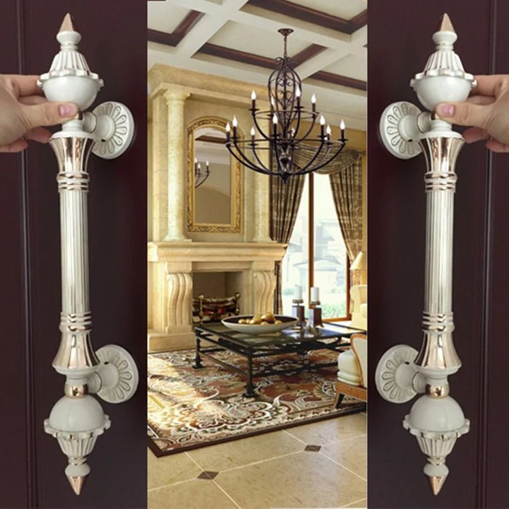 1pcs High Quality European Villa Hotel Entrance Gate Door Handle Glass KTV/hotel Wood Door Handles  Furniture Hardware .