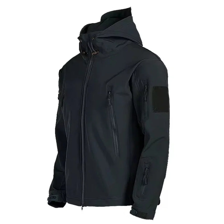 Shark Skin Soft Shell Jackets Men  Windproof Waterproof Jacket Hooded Bomber Coats