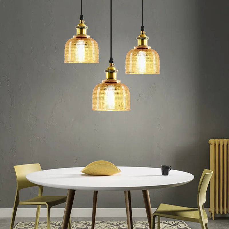 Stained glass Pendant Lights E27 holder Vintage Classic hanging lamp for Dining Room Bedroom Bedside Bar Cafe Luminaire Decor