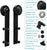 LWZH 4-9.6FT I-Shaped Sliding Barn Door Hardware Kit Slide Heavy Duty Barn Door Black Track System for Single Door