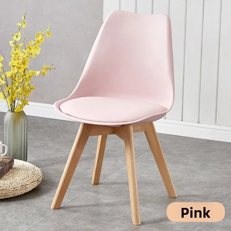 Comfortable Backless Dining Chair Office Chair Cafe Balcony Leisure Simple Home Use Tulip Chair Car Pulling Restaurant Chair