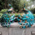 1PC Solar Lights Peacock Statues Garden Outdoor Lamp Hollow Figurine Path Lawn Metal Sculpture Decor With Lights