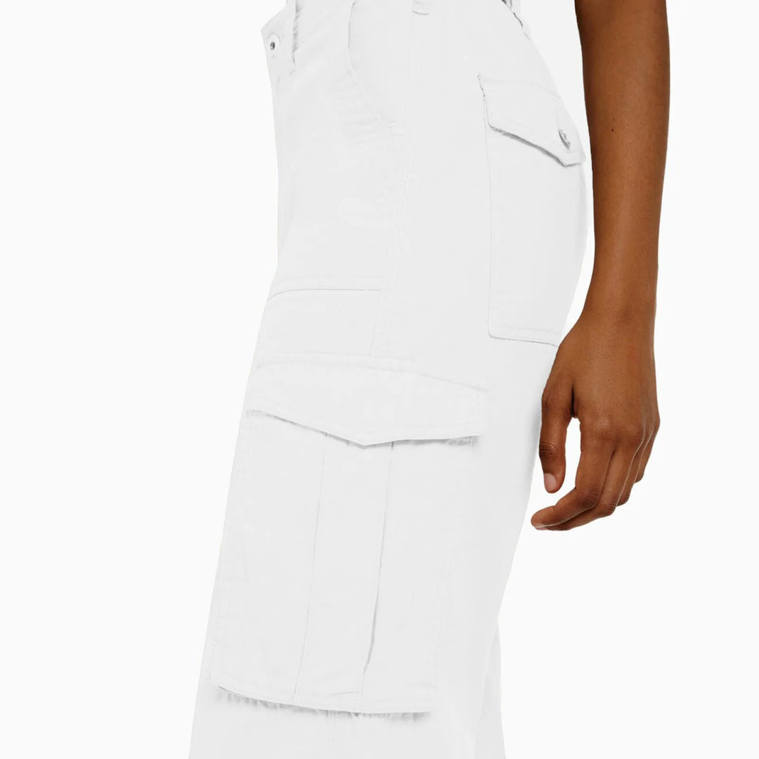 Women'S Adjustable Straight Fit Cargo Pants Adjustable Baggy With Pockets  Elastic Waist Casual Cargo Pants Relaxed Fit Pull On