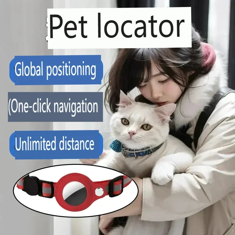 GPS Tracker for Dogs & Cats Worldwide Real-Time Tracking Collar Waterproof Anti-Lost Device , iOS/Android APP, Geo-Fence Alerts