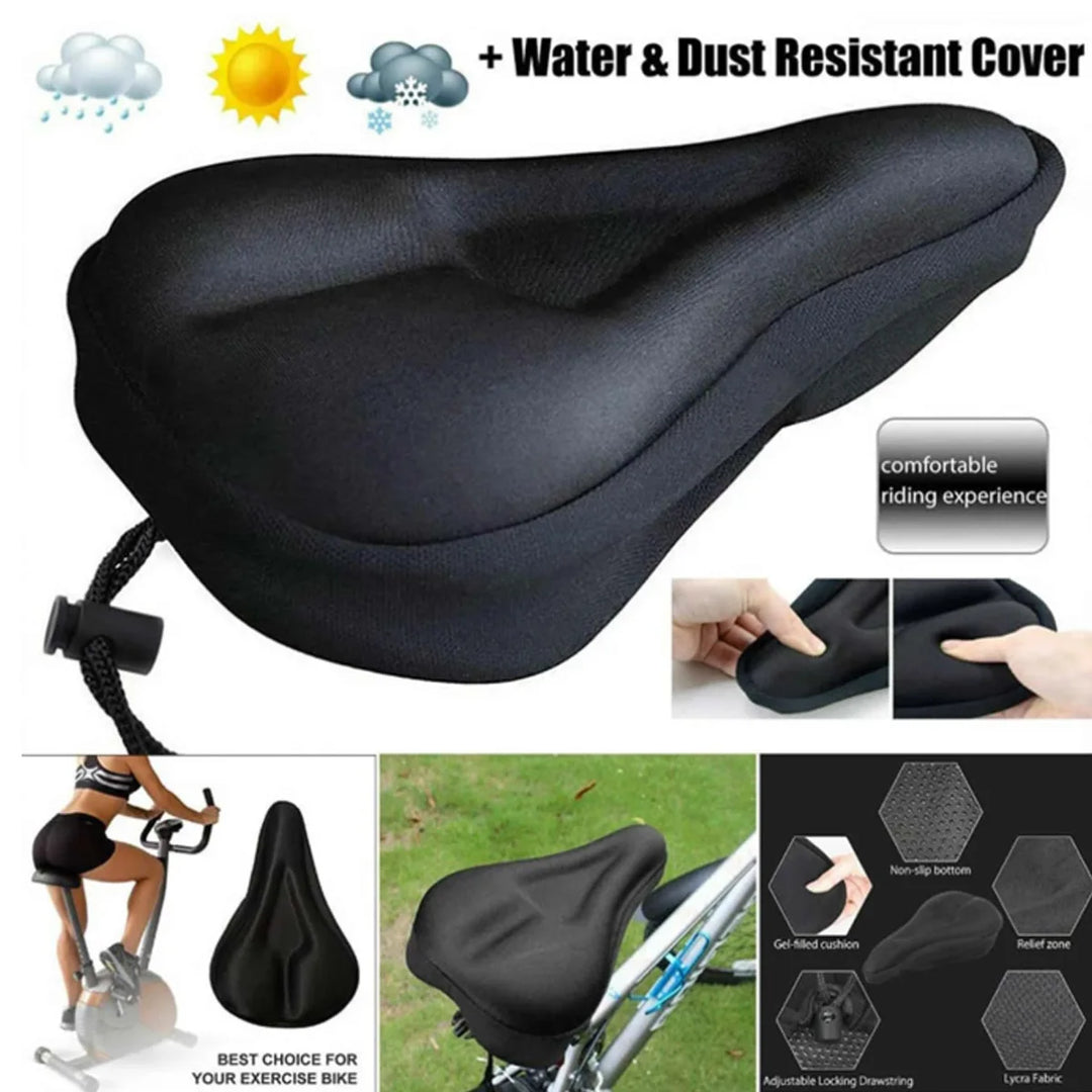 1PC Bike Seat Cushion Gel Padded Soft Cover for Men Women Comfortable Bicycle Saddle Pad Outdoor Cycling Accessory