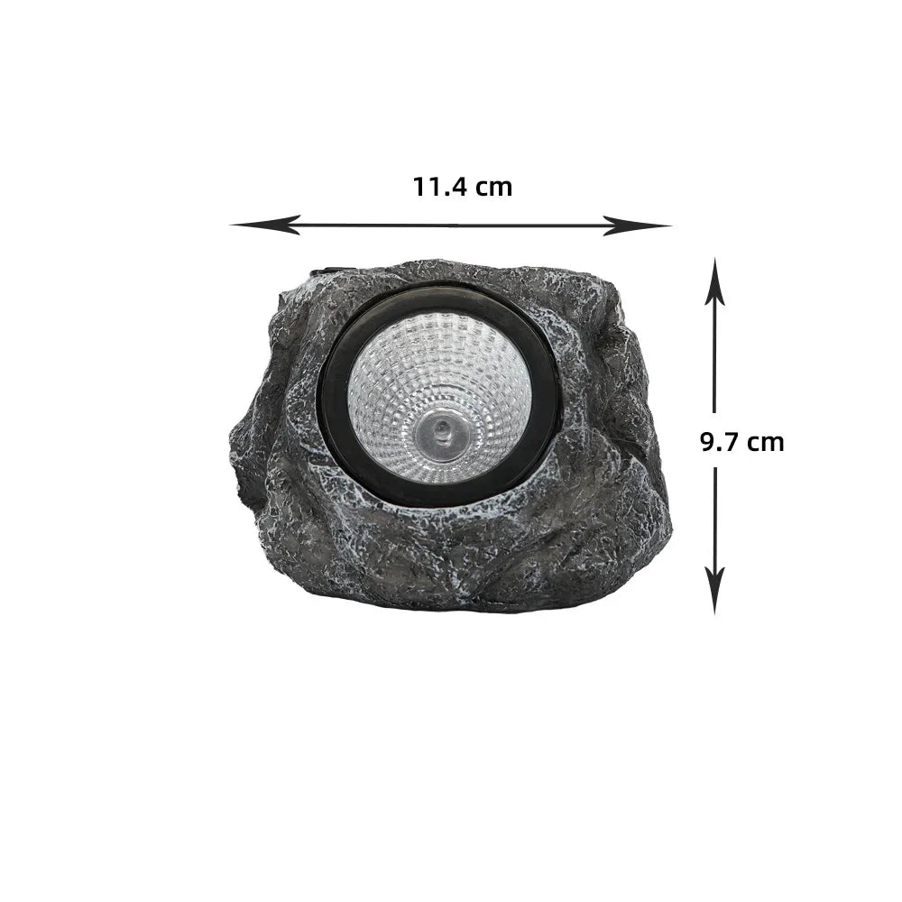 Solar Powered Outdoor Rock Lights Outdoor Lighting Courtyard Imitation Stone Landscape Lamp Waterproof Resin Stone Solar Lamp