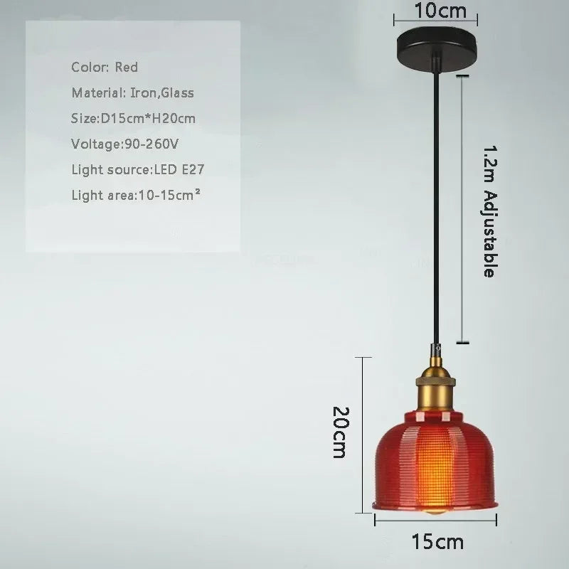 Nordic Glass Pendant Light Modern Brass Creative minimalist Chandelier For Dinning Room E27 Transparent Lampshade  Restaurant
