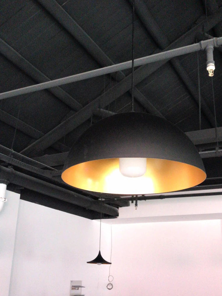 Nordic Retro Industrial Black Ceiling Pendant Lamp E27 for Restaurant Dining Table Bar Decorative Lighting Fixture