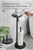 Floor Standing Toilet Paper Holder Stainless Steel Black Roll Paper Dispenser With Shelf Storage Bathroom Organization WB8236