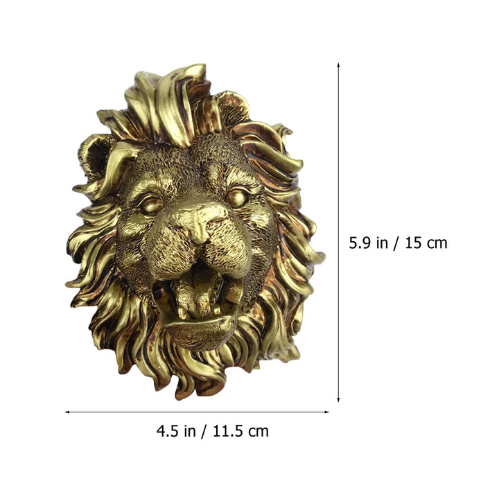 Fountain Wall Lion Nozzle Water Hanging Outdoor Sprayer Garden Spray Sprinkler Pond Decor Waterfall Mounted Sculpture