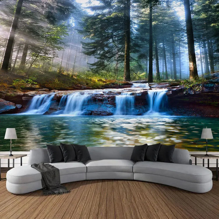 Beautiful Natural Forest Printed Large Wall Tapestry Hanging Bohemian Wall Tapestries Mandala Wall Art Decor
