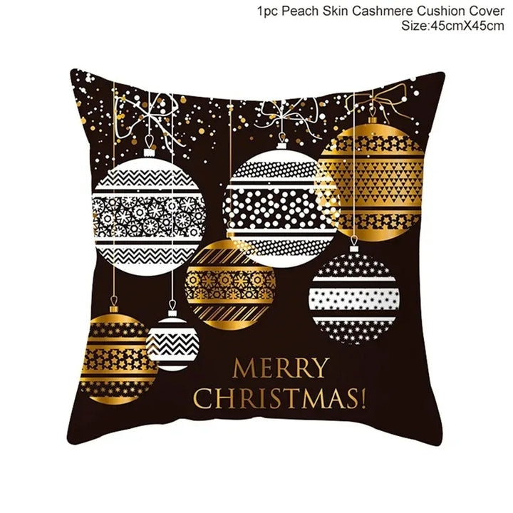Christmas Themed Pillowcases Car Accessories Office Santa Claus Guest Sofa Home Pillowcases