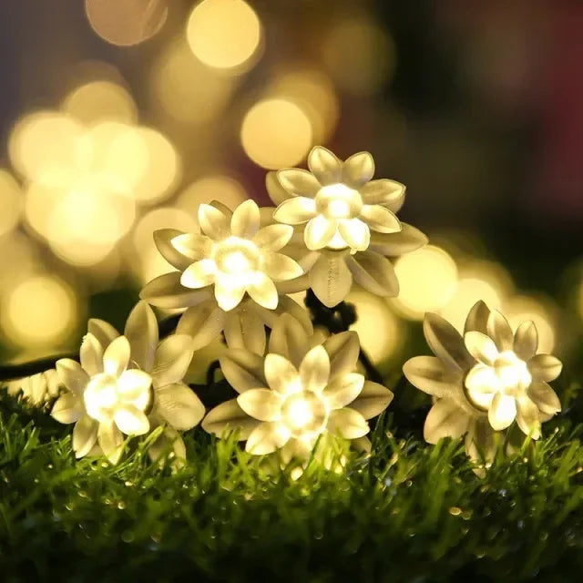 Water droplets Solar String Lights led Waterproof Outdoor Decoration garland