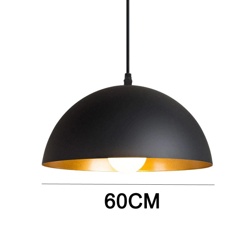 GEW Nordic Retro Industrial Black Ceiling Pendant Lamp E27 Restaurant Dining Table Bar Decorative Pendant Lighting Fixture