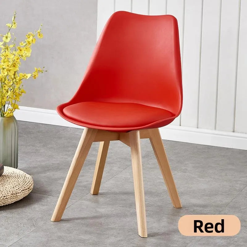 Comfortable Backless Dining Chair Office Chair Cafe Balcony Leisure Simple Home Use Tulip Chair Car Pulling Restaurant Chair