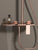 Rose Gold Shower Faucet Bathroom Hot Cold Mixer Bath Shower System Bathtub Wall Mount Round SPA Rainfall Luxury Set